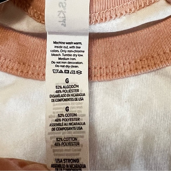 NWT Girls Airlume Jersey Large Laguna Beach California Shirt White Pink Large - Picture 11 of 12